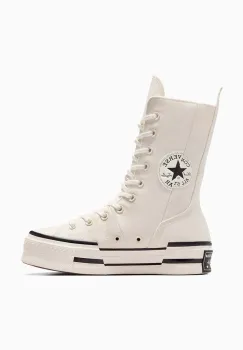 Converse tenisi Chuck 70 Plus Xhi femei, culoarea alb, A08261C imagine