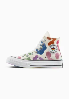 Converse tenisi Chuck 70 Pride culoarea alb, A15781C imagine