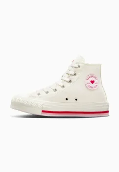Converse tenisi Chuck Taylor All Star Eva Lift Valentine's Day culoarea alb, A10716C imagine