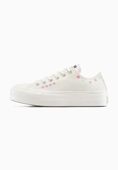 Converse tenisi Chuck Taylor All Star Lift culoarea alb, A15008C imagine