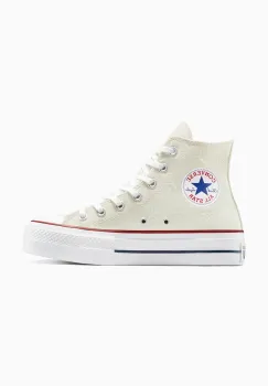 Converse tenisi Chuck Taylor All Star Lift culoarea alb, A15538C imagine
