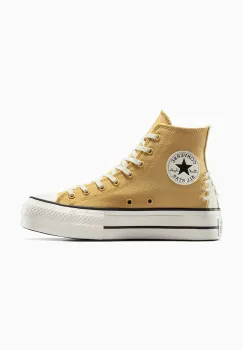 Converse tenisi Chuck Taylor All Star Lift culoarea bej, A12551C imagine