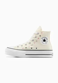 Converse tenisi Chuck Taylor All Star Lift culoarea bej, A13522C imagine