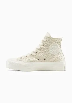 Converse tenisi Chuck Taylor All Star Lift culoarea bej, A13523C imagine