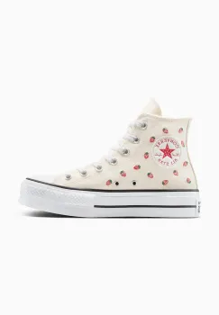 Converse tenisi Chuck Taylor All Star Lift culoarea bej, A14934C imagine