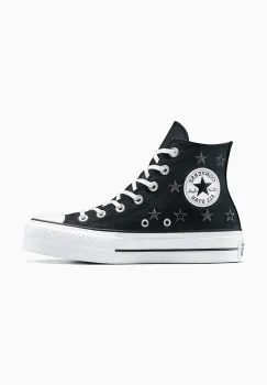 Converse tenisi Chuck Taylor All Star Lift culoarea negru, A15537C imagine