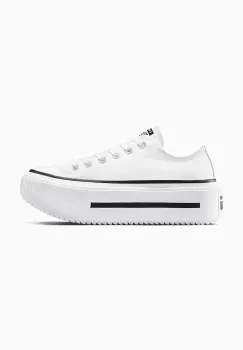 Converse tenisi Chuck Taylor All Star Lift Double Stack culoarea alb, A15491C imagine