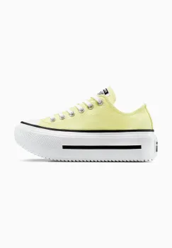 Converse tenisi Chuck Taylor All Star Lift Double Stack culoarea galben, A16283C imagine