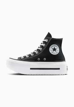 Converse tenisi Chuck Taylor All Star Lift Double Stack culoarea negru, A12975C imagine