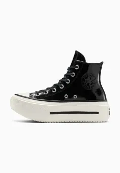 Converse tenisi Chuck Taylor All Star Lift Double Stack culoarea negru, A12977C imagine