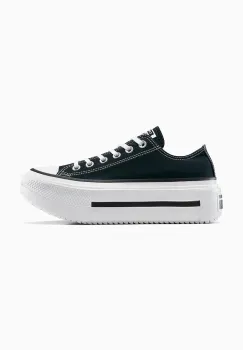 Converse tenisi Chuck Taylor All Star Lift Double Stack culoarea negru, A15490C imagine