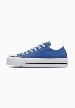 Converse tenisi Chuck Taylor All Star Lift femei, culoarea albastru marin, A08289C imagine