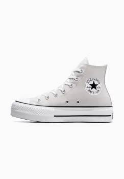 Converse tenisi Chuck Taylor All Star Lift femei, culoarea gri, A08287C imagine