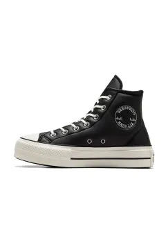 Converse tenisi Chuck Taylor All Star Lift femei, culoarea negru, A11160C imagine