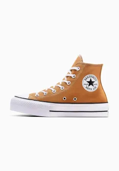 Converse tenisi Chuck Taylor All Star Lift femei, culoarea verde, A11537C imagine