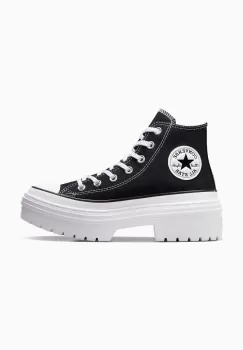 Converse tenisi Chuck Taylor All Star Lugged Heel femei, culoarea negru, A08258C imagine