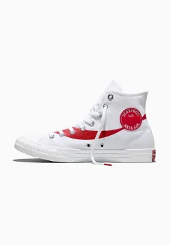 Converse tenisi Converse x Coca-Cola Chuck Taylor All Star culoarea alb, A18434C imagine