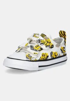 Converse tenisi copii Chuck Taylor All Star 2V culoarea alb, A12610C imagine