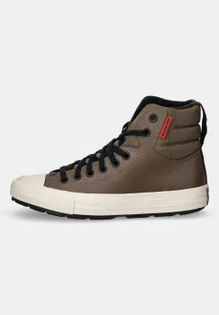 Converse tenisi copii CHUCK TAYLOR ALL STAR BERKSHIRE BOOT culoarea maro, A13149C imagine