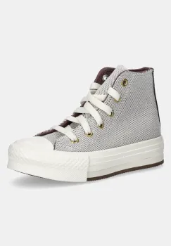 Converse tenisi copii Chuck Taylor All Star EVA Lift culoarea maro, A12616C imagine