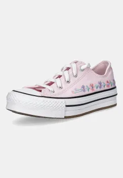 Converse tenisi copii CHUCK TAYLOR ALL STAR EVA LIFT culoarea roz, A14995C imagine