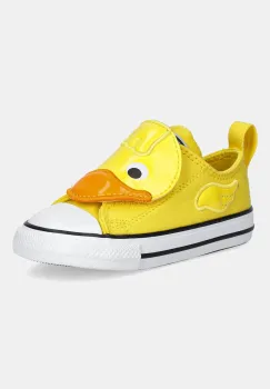 Converse tenisi copii CHUCK TAYLOR ALL STAR ONE STRAP culoarea galben, A11838C imagine