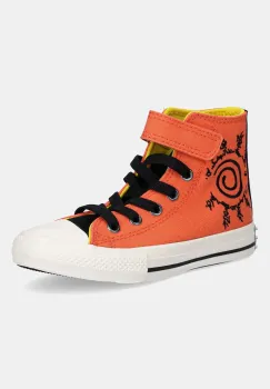 Converse tenisi copii CTAS 1V HI X NARUTO culoarea portocaliu, A14840C imagine