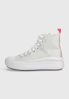 Converse tenisi copii culoarea argintiu imagine