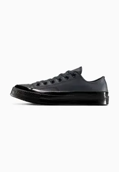 Converse tenisi de piele Chuck 70 culoarea negru, A15551C imagine