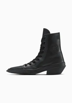 Converse tenisi de piele Chuck 70 De Luxe Pointed culoarea negru, A13014C imagine