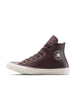 Converse tenisi de piele Chuck Taylor All Star culoarea maro, A13027C imagine