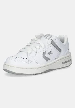 Converse tenisi din piele copii Weapon culoarea alb, A11463C imagine