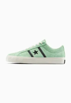 Converse tenisi din piele intoarsa One Star Academy Pro culoarea verde, A10578C imagine