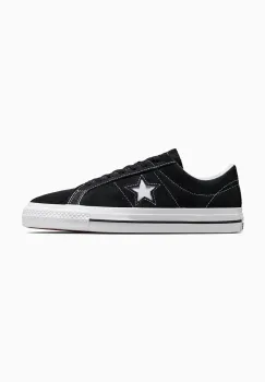 Converse tenisi din piele intoarsa One Star Pro Tn+ culoarea negru, 171327C imagine