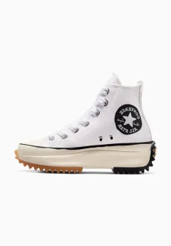 Converse tenisi Run Star Hike femei, culoarea alb, A10422C imagine
