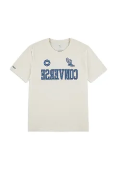 Converse tricou copii culoarea bej, cu imprimeu, 9CH470 imagine