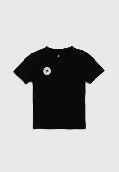 Converse tricou de bumbac pentru copii culoarea negru, cu imprimeu imagine