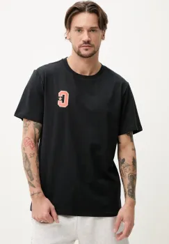 Converse tricou din bumbac barbati, culoarea negru, cu imprimeu, 10027362-A01 imagine