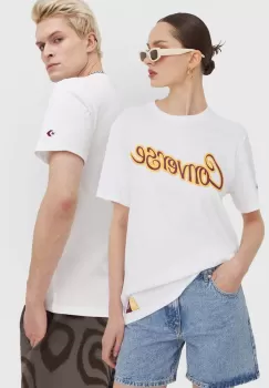 Converse tricou din bumbac converse x wonka culoarea alb, cu imprimeu imagine