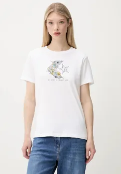 Converse tricou din bumbac culoarea alb, 10027752-A02 imagine