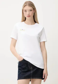Converse tricou din bumbac culoarea alb, 10027759-A01 imagine