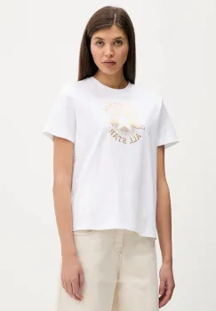 Converse tricou din bumbac culoarea alb, CVW5T845 imagine