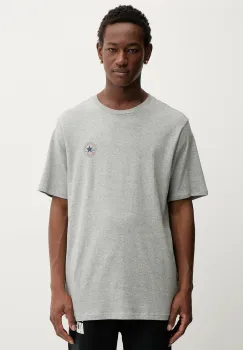 Converse tricou din bumbac culoarea gri, cu imprimeu, CVM5T565 imagine