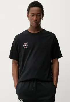 Converse tricou din bumbac culoarea negru, cu imprimeu, CVM5T565 imagine