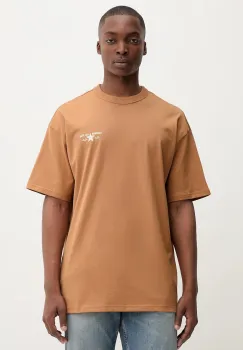 Converse tricou din bumbac culoarea portocaliu, cu imprimeu, 10027997-A04 imagine