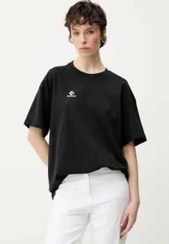 Converse tricou din bumbac femei, culoarea negru, 10028415-A01 imagine