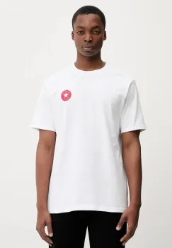 Converse tricou din bumbac x Coca Cola culoarea alb, cu imprimeu, CVM5T514 imagine