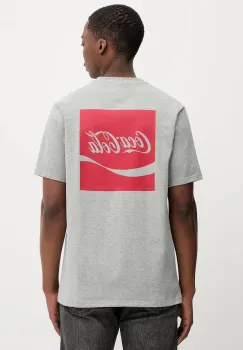 Converse tricou din bumbac x Coca Cola culoarea gri, cu imprimeu, CVM5T514 imagine