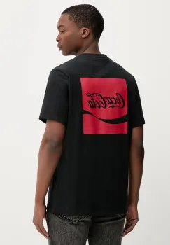 Converse tricou din bumbac x Coca Cola culoarea negru, cu imprimeu, CVM5T514 imagine