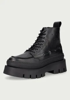 Copenhagen botine cu platforma pentru femei din piele imagine